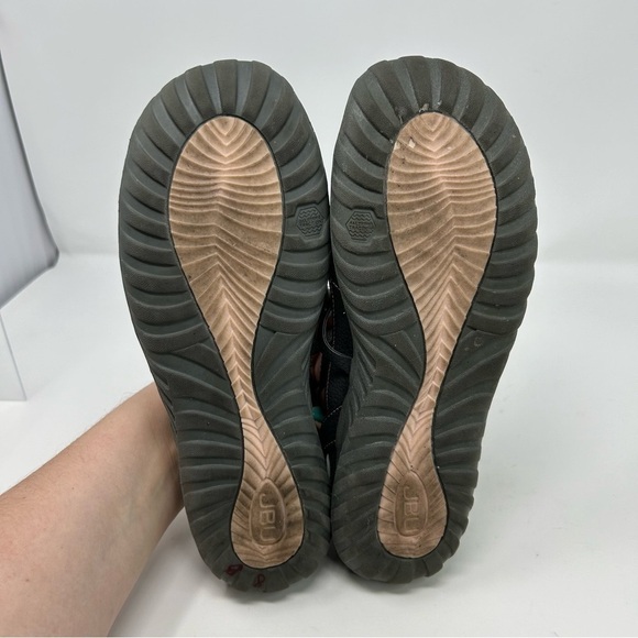 JBU by Jambu Sydney Charcoal Gray Flat T Strap Memory Foam Sandals Size 9 - Picture 9 of 12